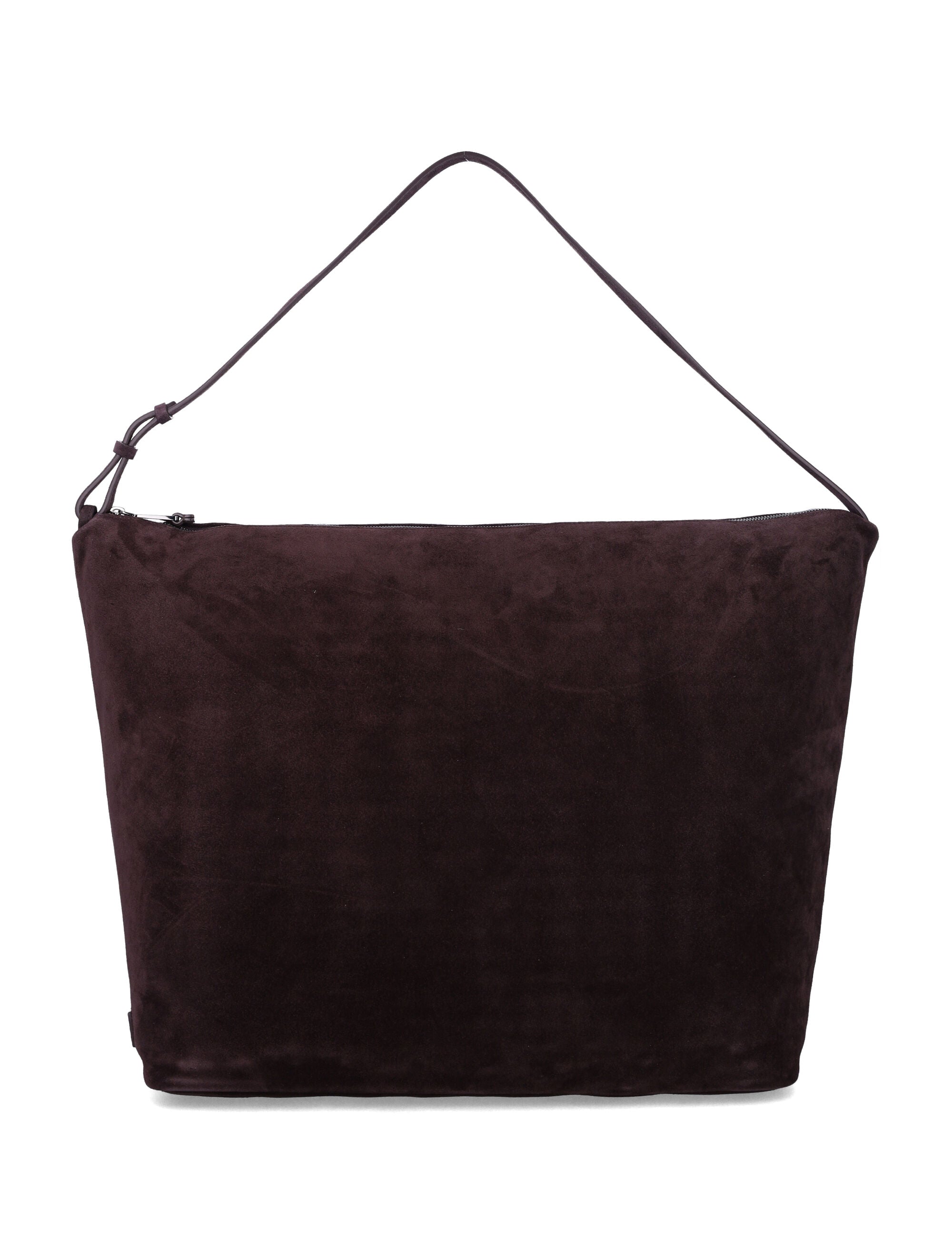 EMPORIO ARMANI Large Chain Soft Suede Hobo Handbag