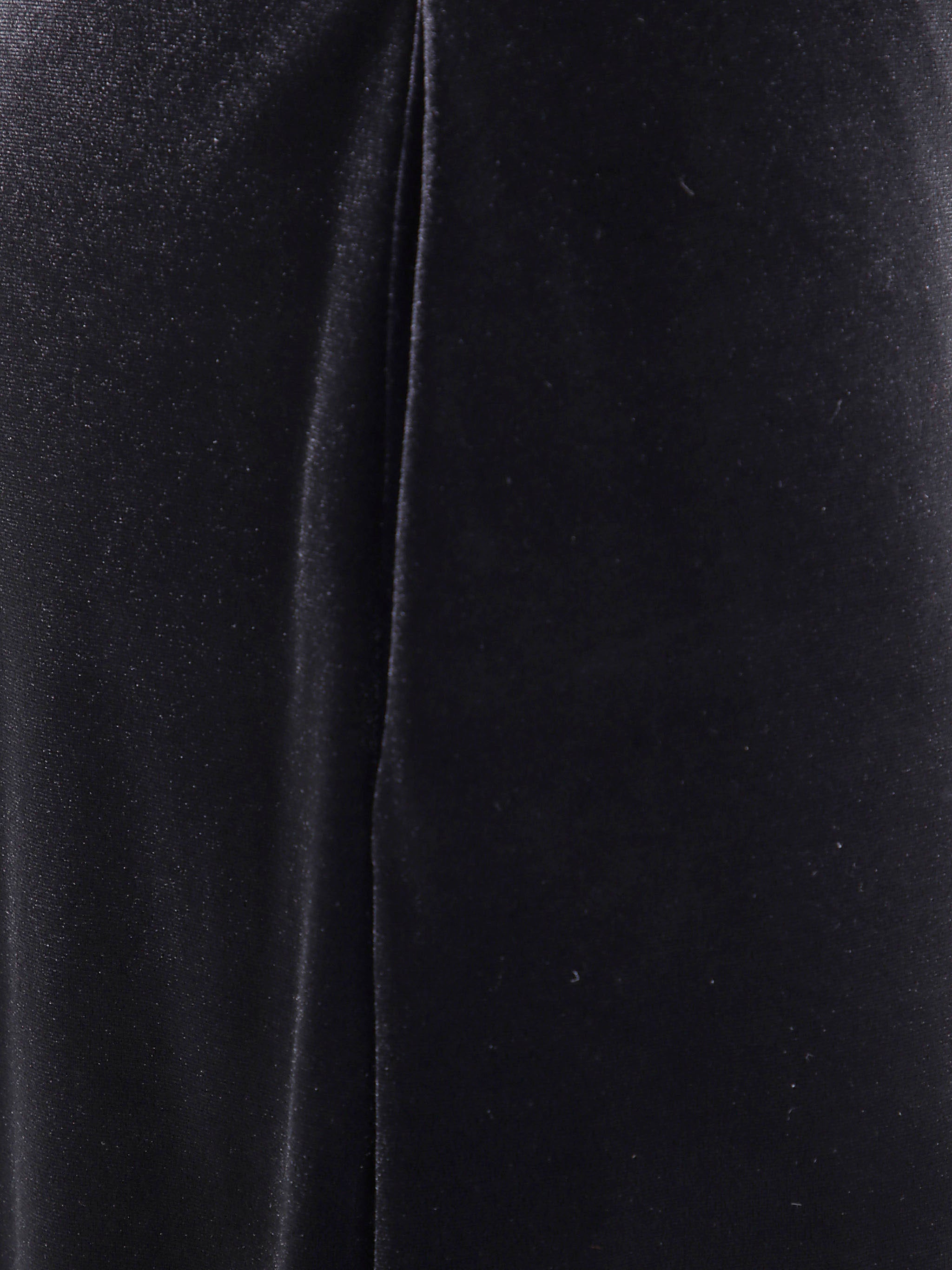 EMPORIO ARMANI Velvet Effect Straight Leg Trousers for Women