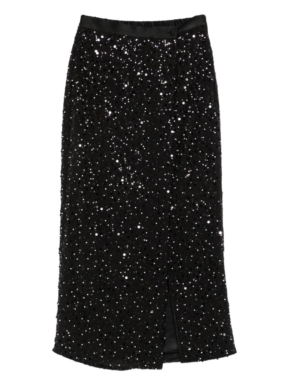 EMPORIO ARMANI Sequin Mini Slit Skirt