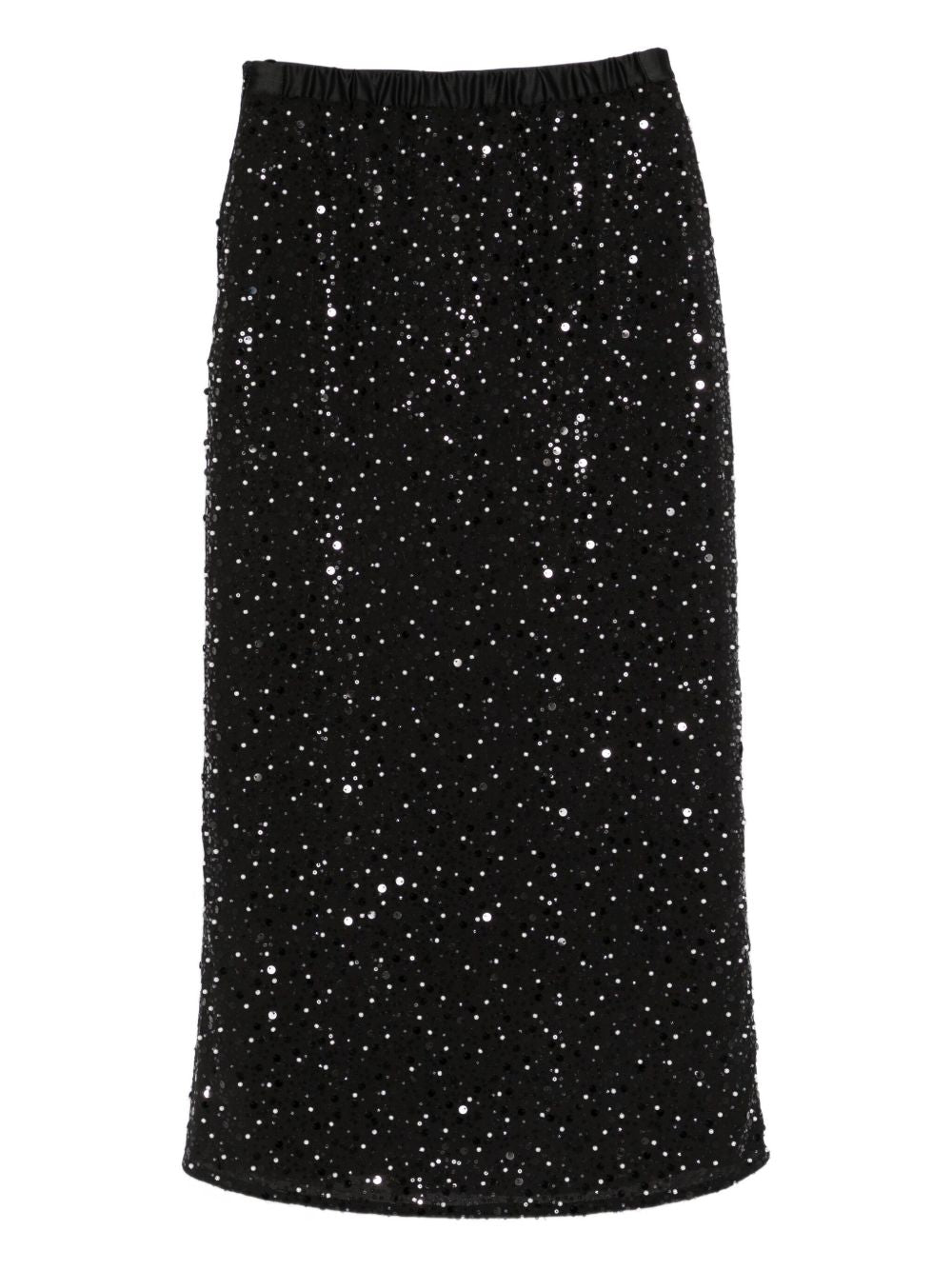 EMPORIO ARMANI Sequin Mini Slit Skirt