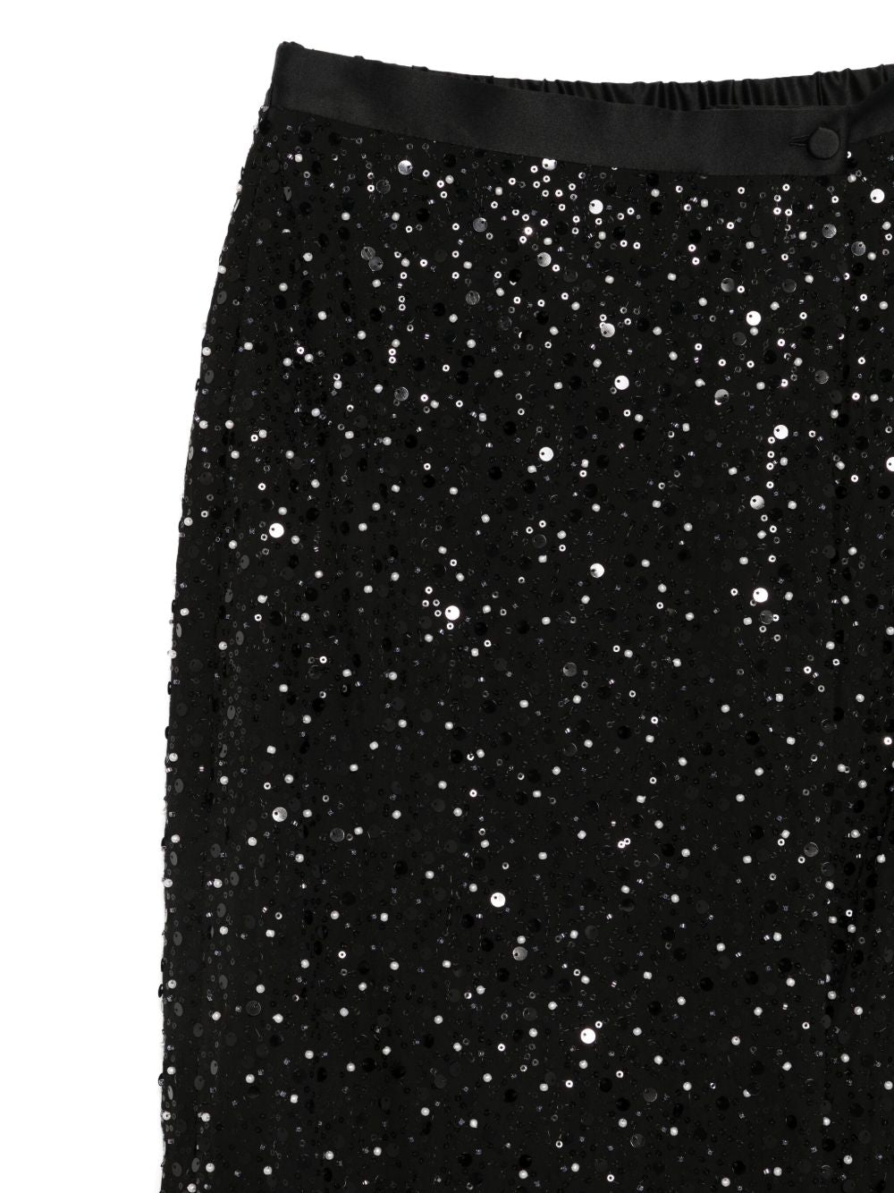 EMPORIO ARMANI Sequin Mini Slit Skirt
