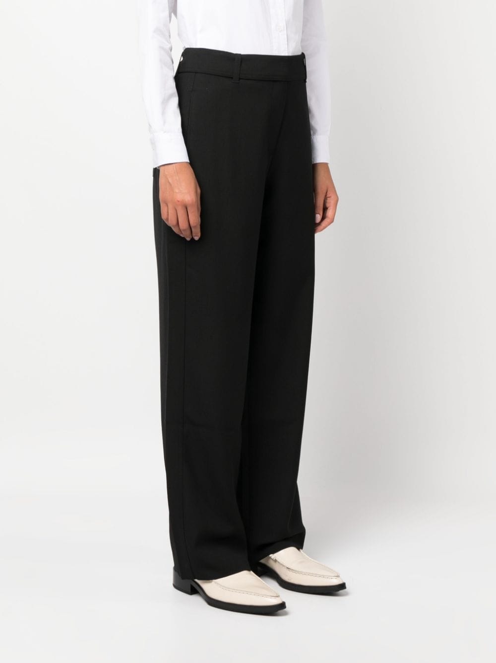 STUDIO NICHOLSON High-Waist Wide-Leg Trousers