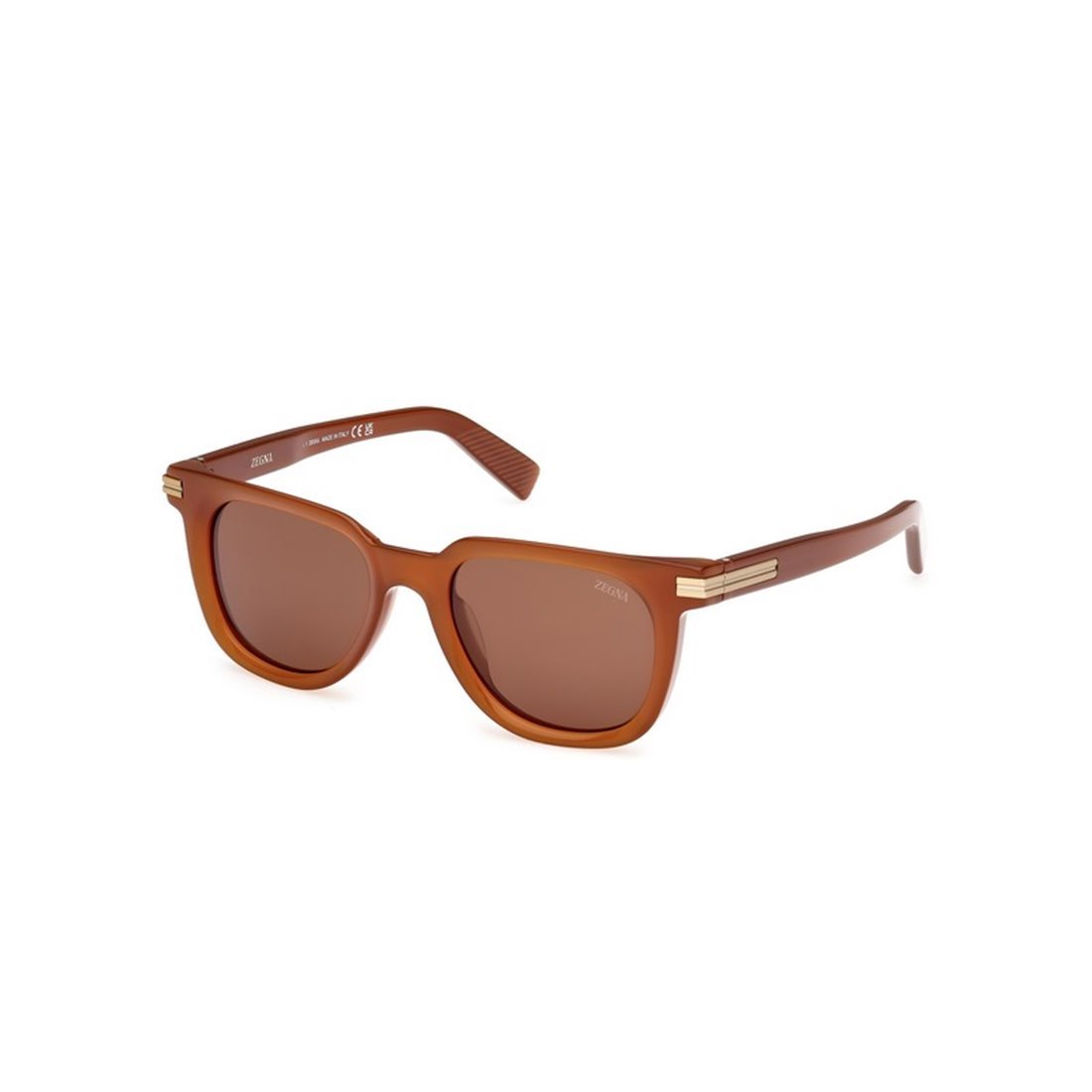 ERMENEGILDO ZEGNA Unisex Shiny Acetate Sunglasses - EZ0248 45E