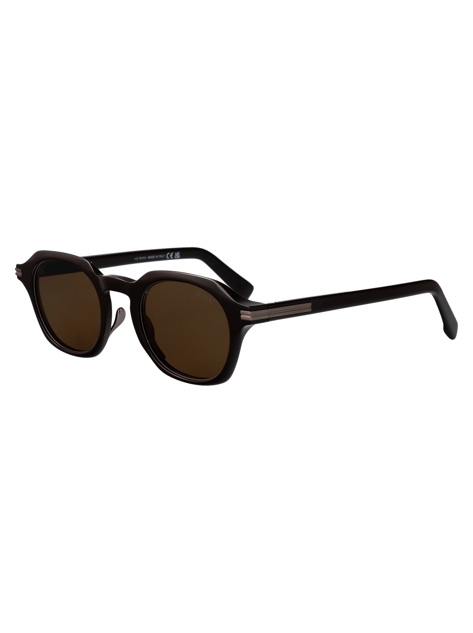 ERMENEGILDO ZEGNA Refined Acetate Sunglasses for Men