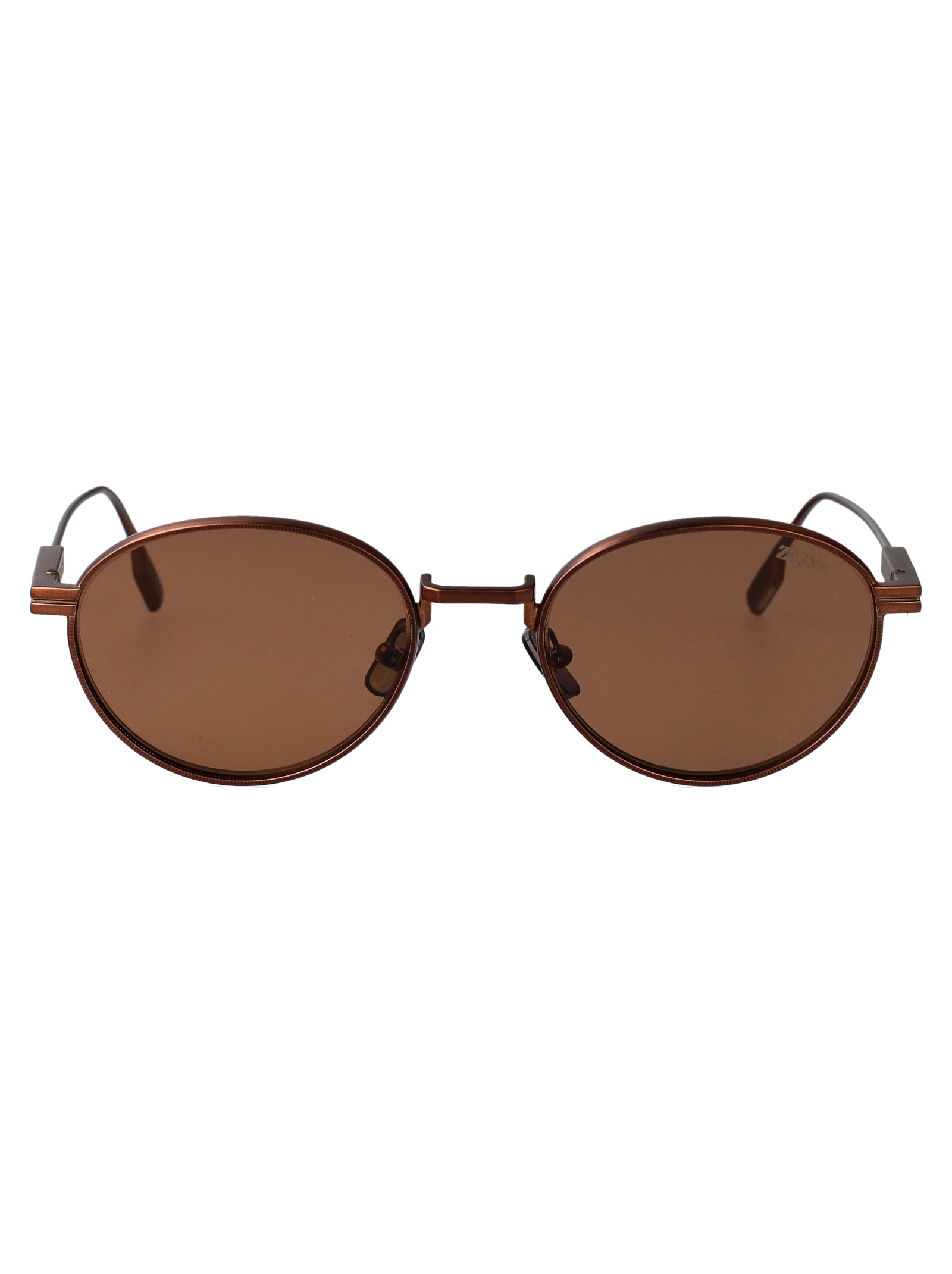 ERMENEGILDO ZEGNA Opulent Metal Sunglasses for Men