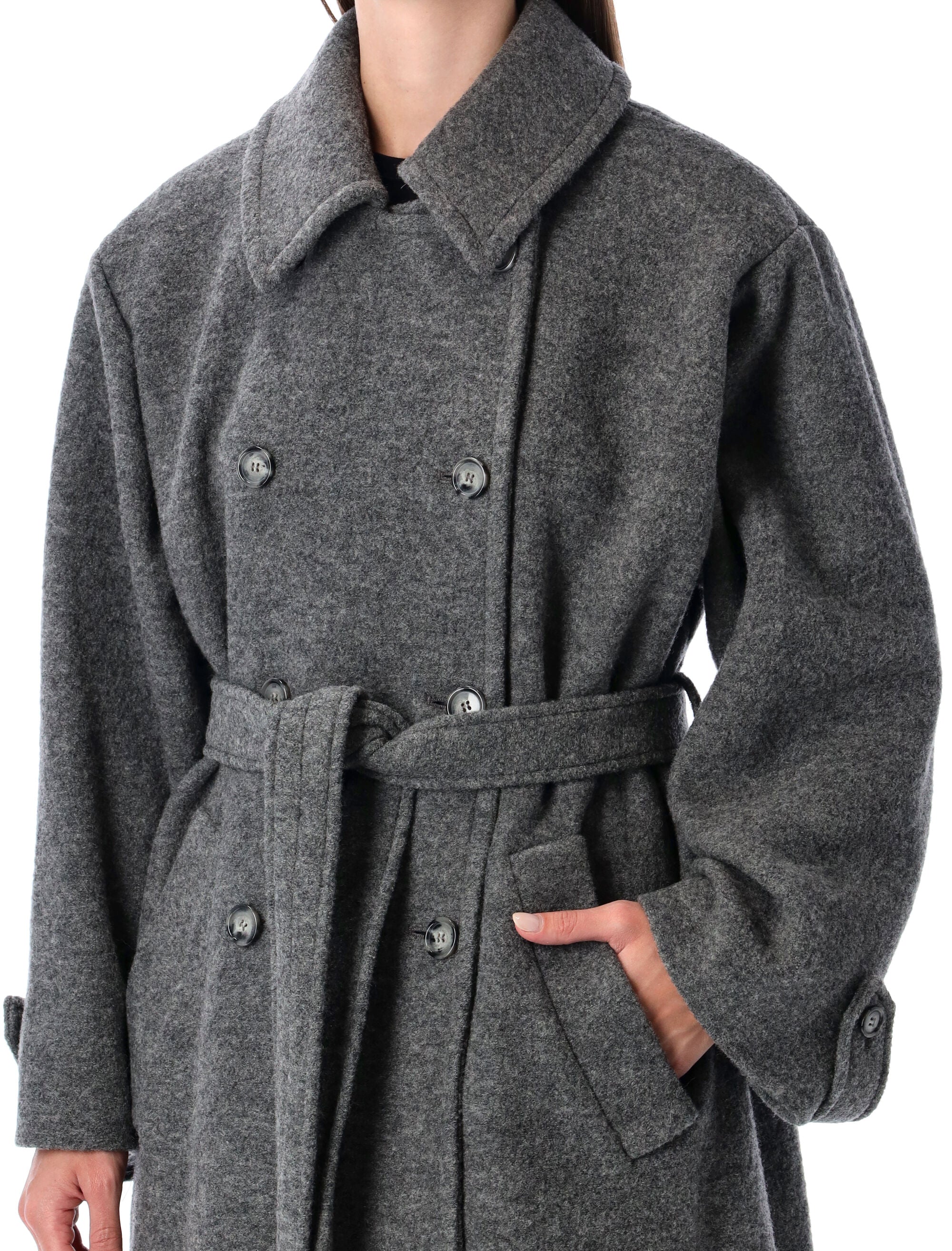 A.P.C. Oversized Wool Ankle-Length Jacket