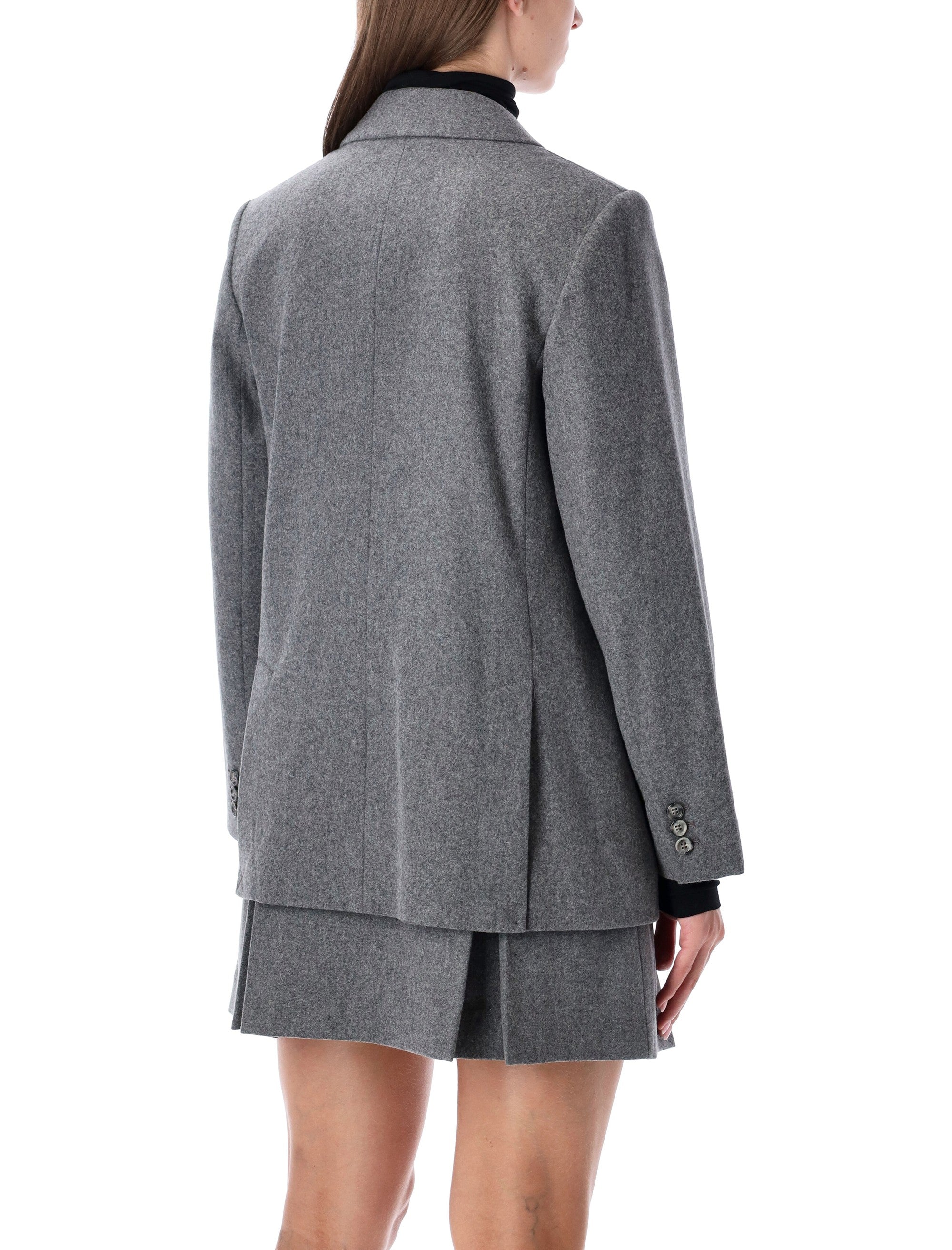 A.P.C. Lucy Double-Breasted Wool Blazer - Women's Size 36