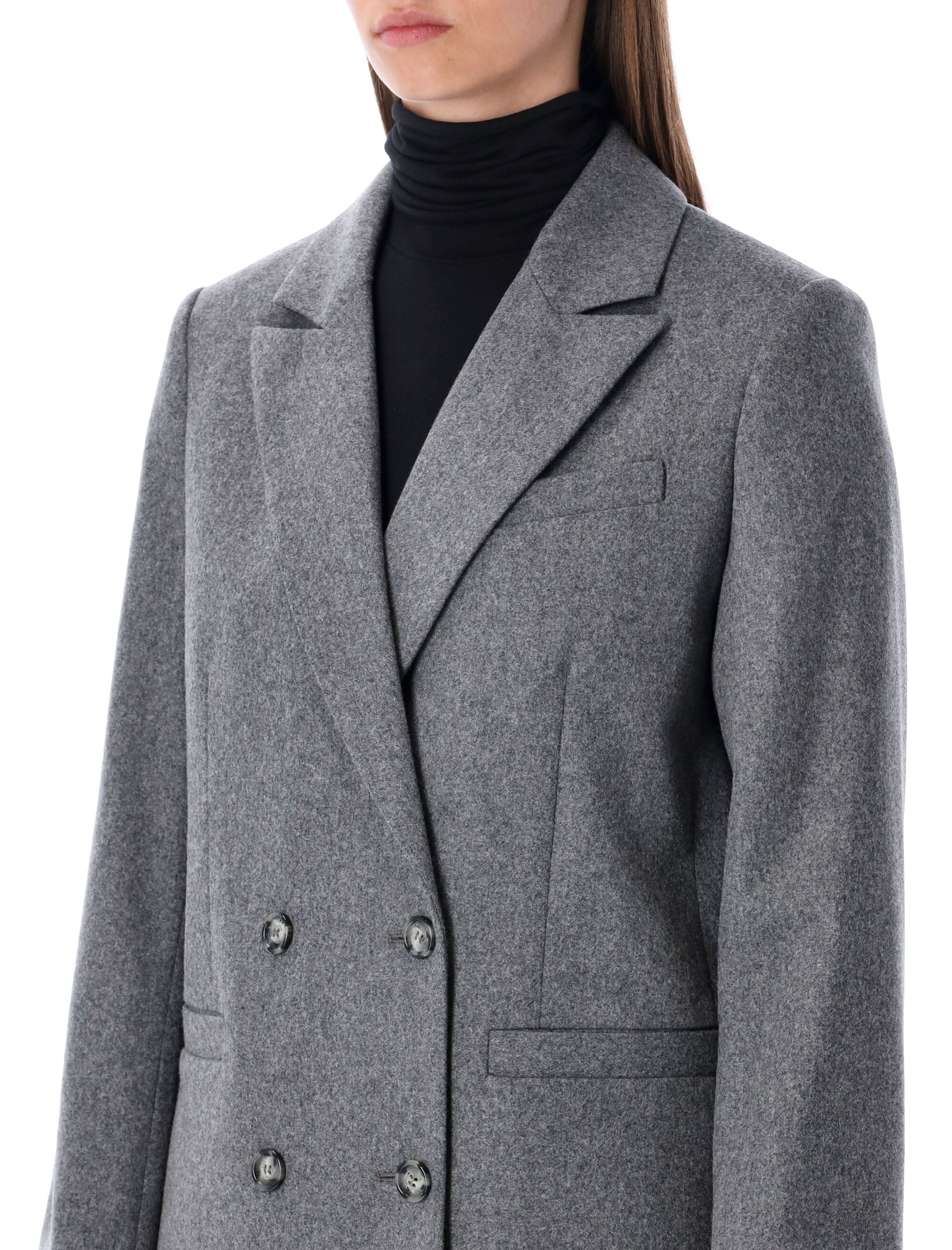 A.P.C. Lucy Double-Breasted Wool Blazer - Women's Size 36