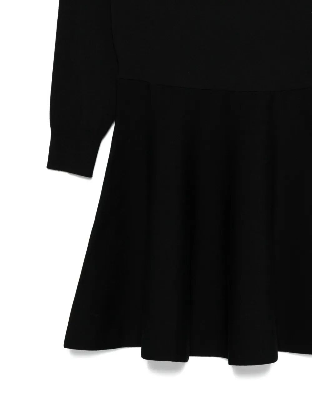 ROBERTO COLLINA Long-Sleeved Flared Wool Dress