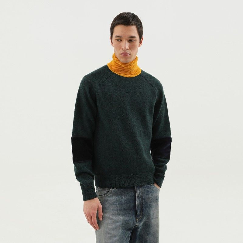 1989 STUDIO Bicolor Wool Turtleneck Sweater