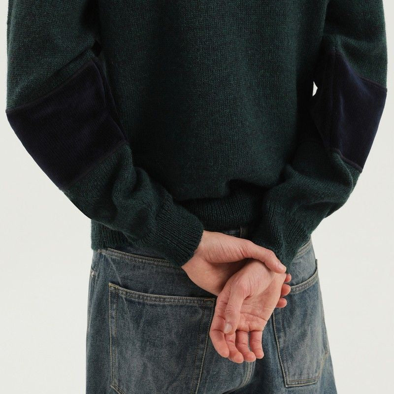 1989 STUDIO Bicolor Wool Turtleneck Sweater