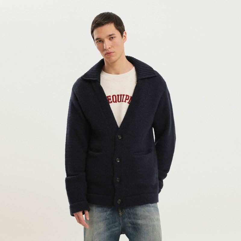1989 STUDIO Fashion Forward Wool Cardigan for Men