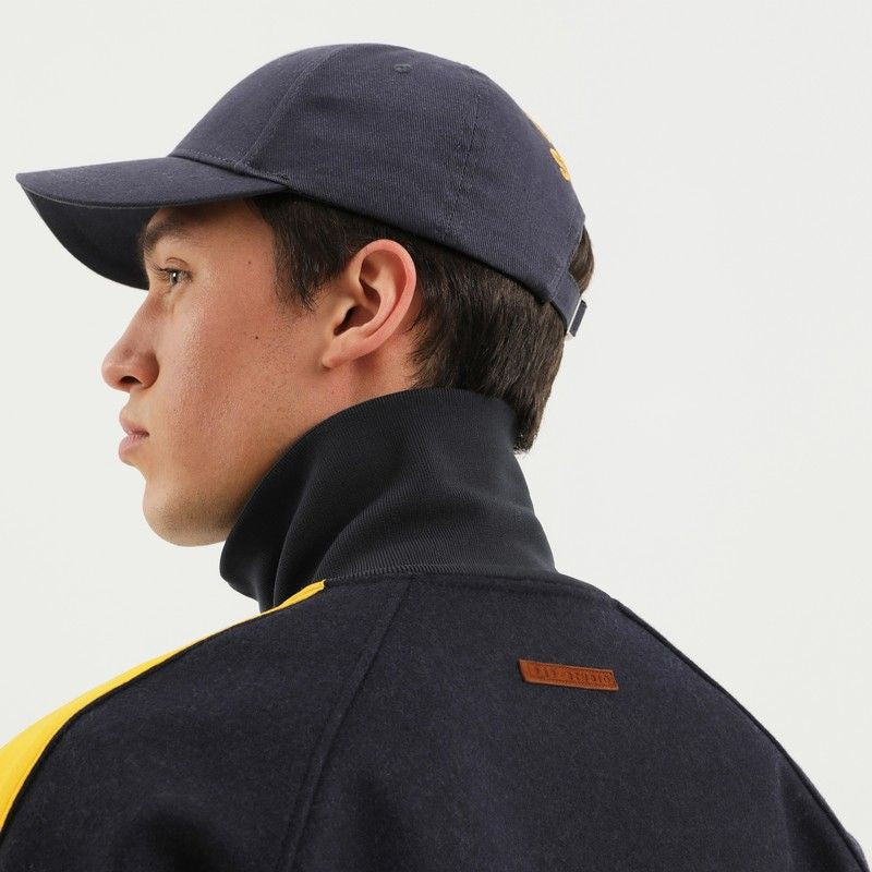 1989 STUDIO High Neck Wool Jacket with Side Stripes