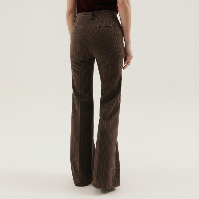 1989 STUDIO High-Rise Striped Flared Pants