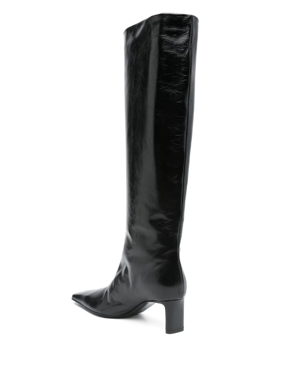 KHAITE Knee High Patent Leather Boots