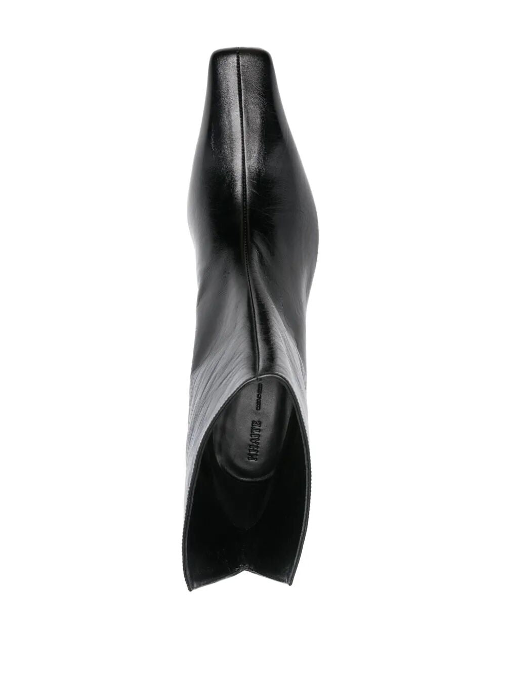 KHAITE Leather Ankle Boots