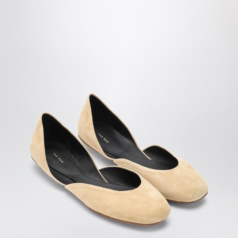 THE ROW Gemma Ballet Slipper - Elegant Suede Design