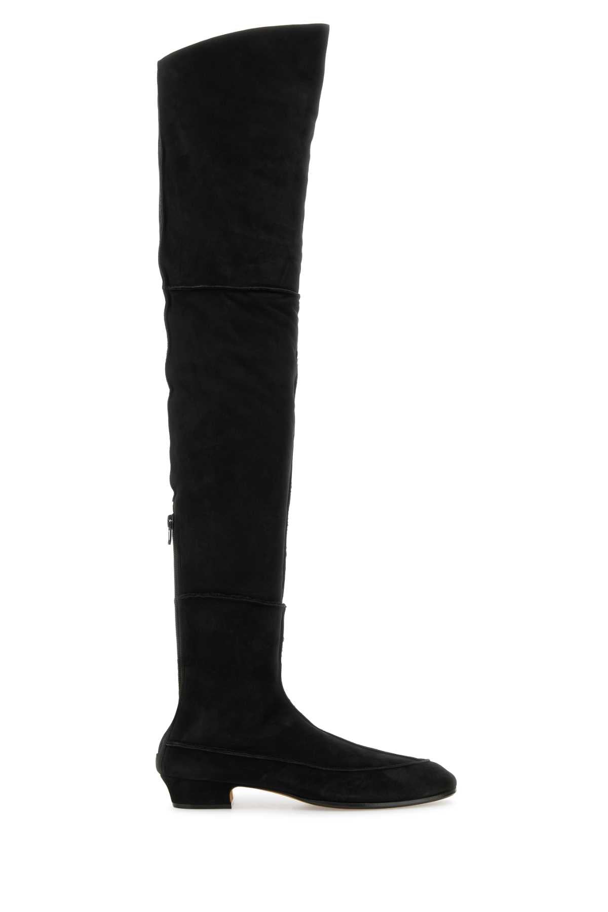 THE ROW Suede Over-the-Knee Boots - 25