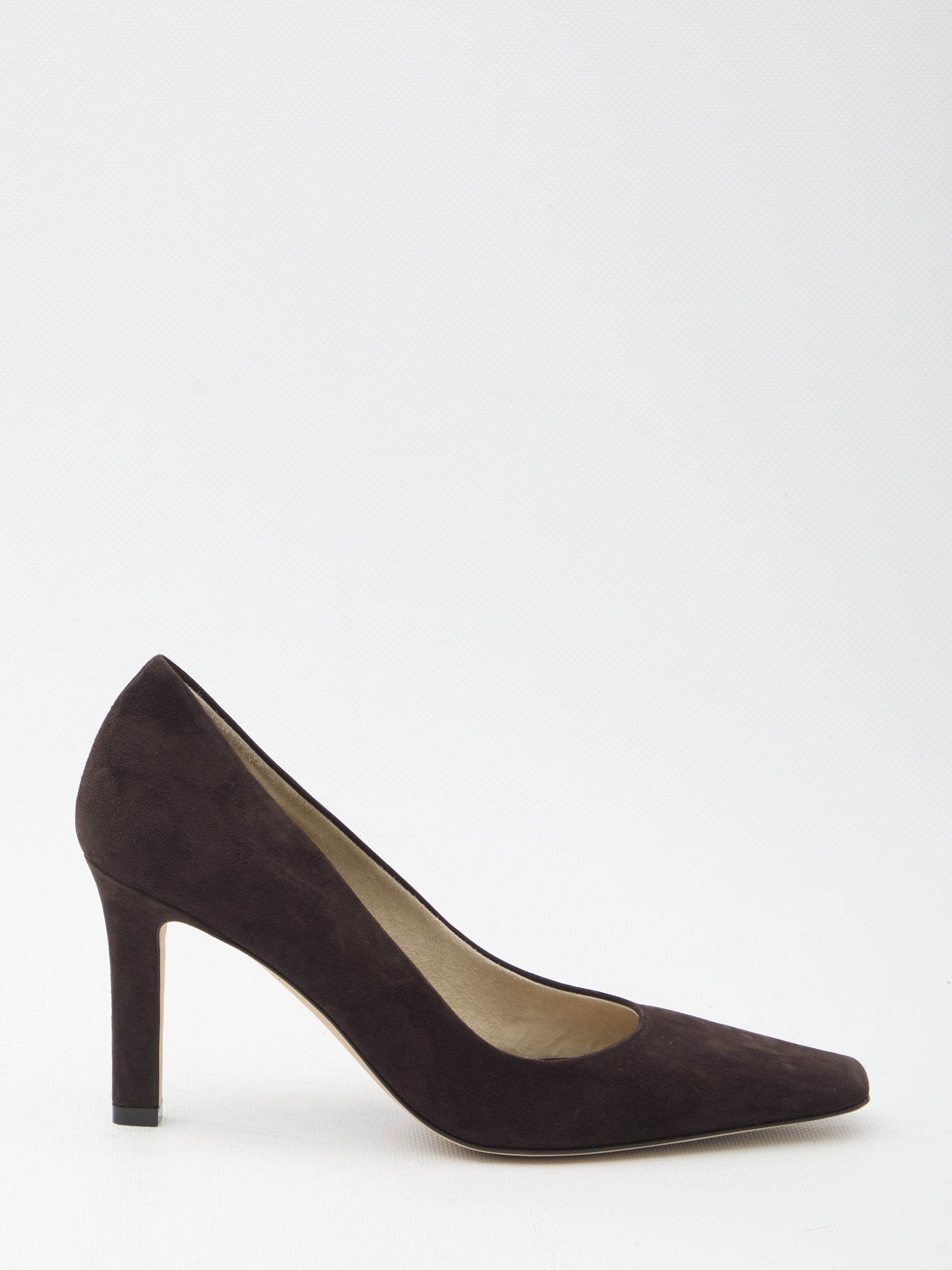 THE ROW Elegant Square Toe Pumps 80