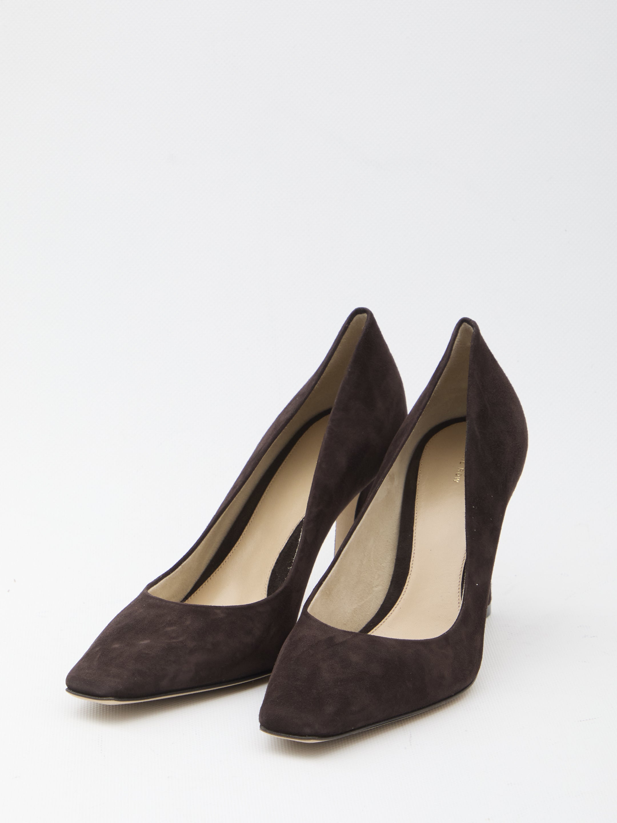 THE ROW Elegant Square Toe Pumps 80