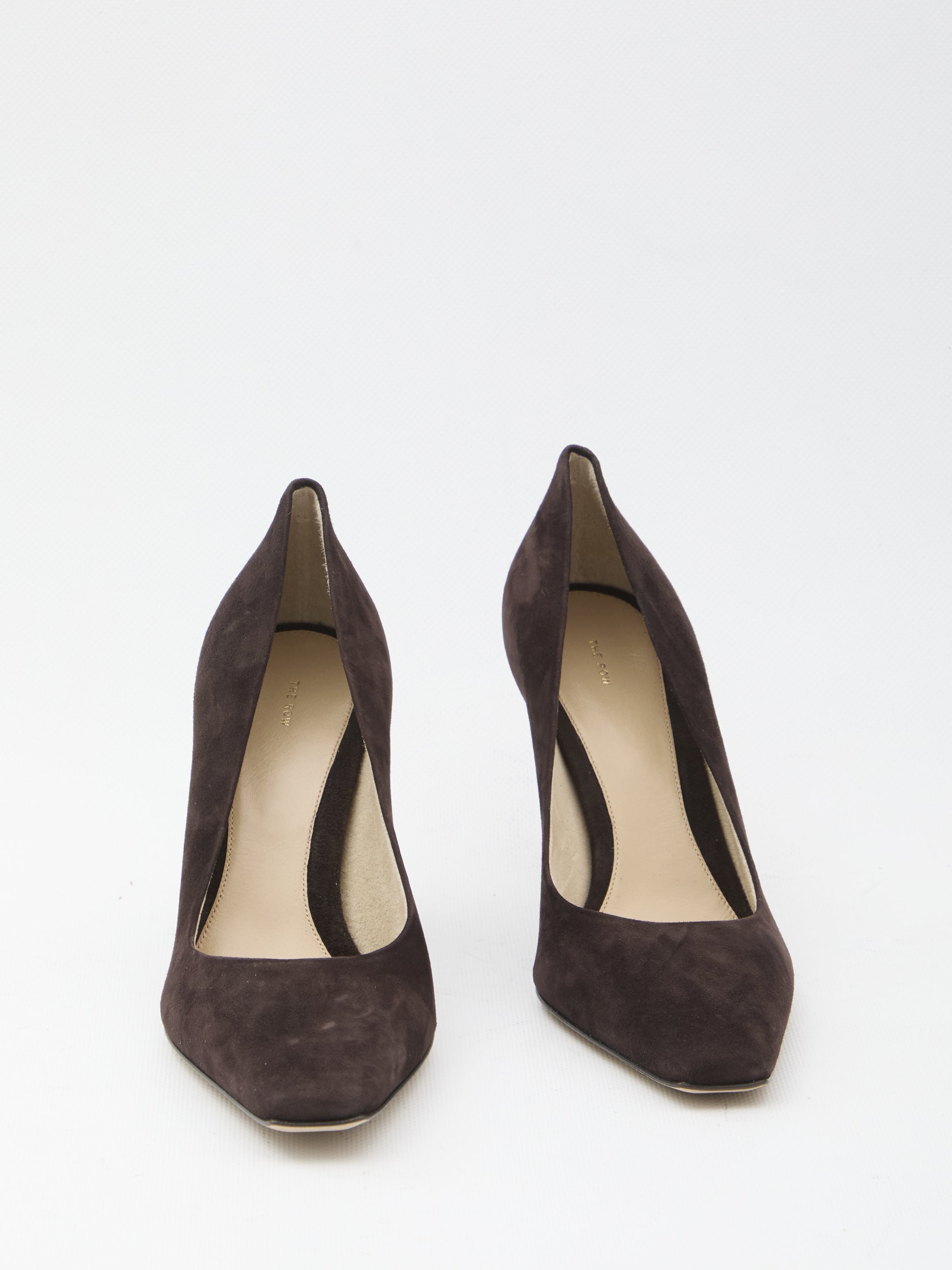 THE ROW Elegant Square Toe Pumps 80