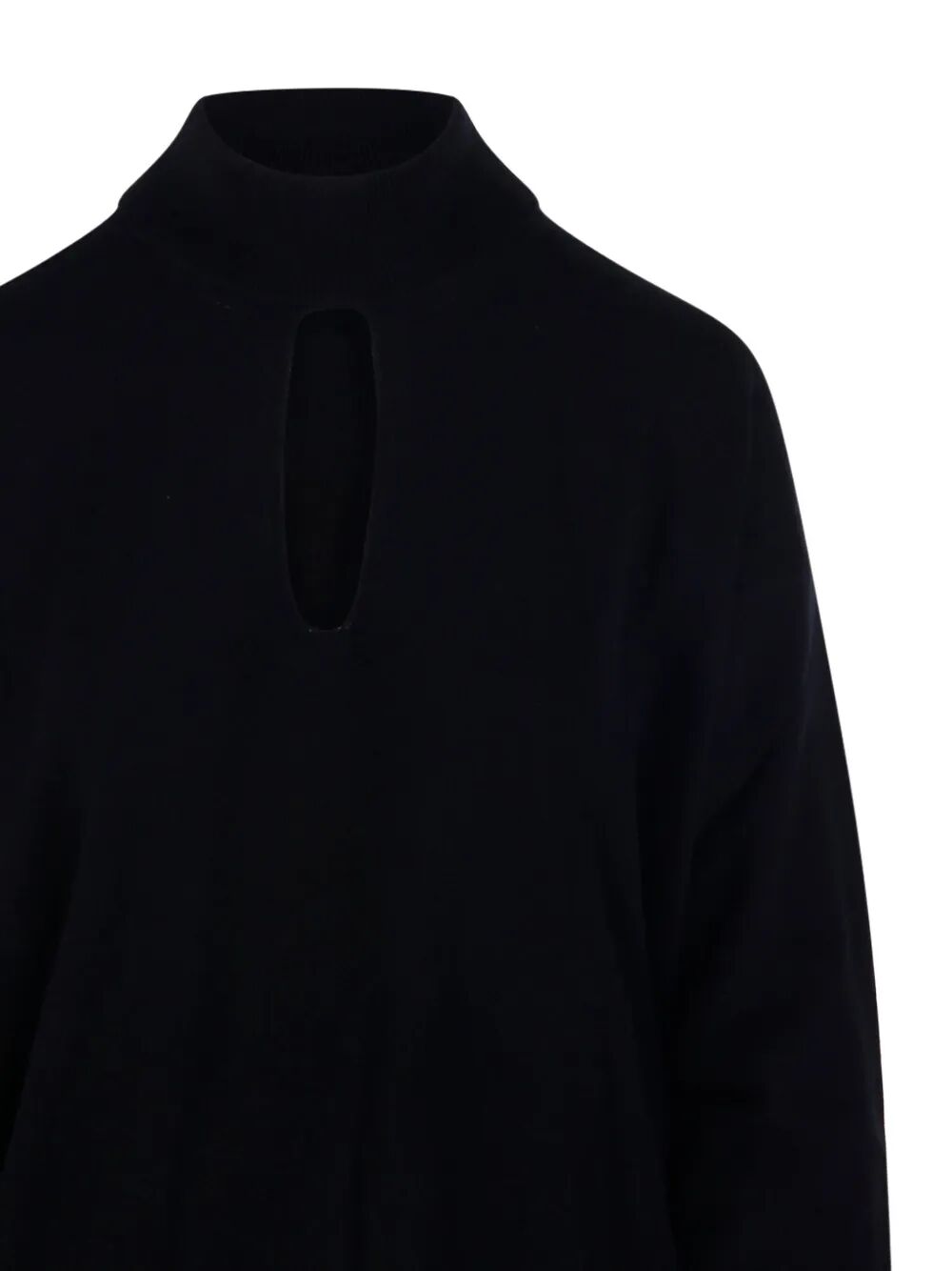 ROBERTO COLLINA Cut Out Mock-Neck Sweater