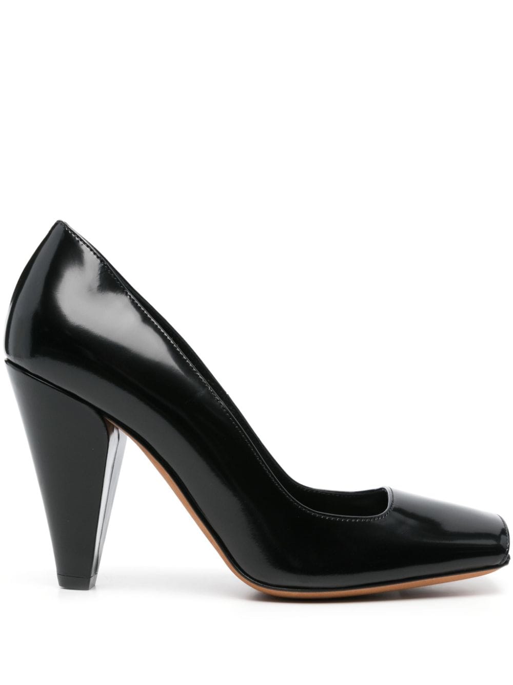 KHAITE High Cone Heel Leather Pumps - 95MM