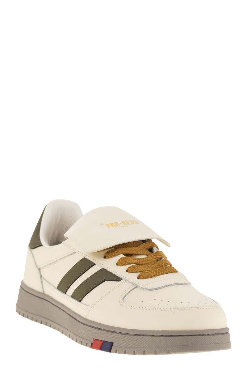 PRO-KEDS Mid-Cut Leather Trainers with Reversible Tongue