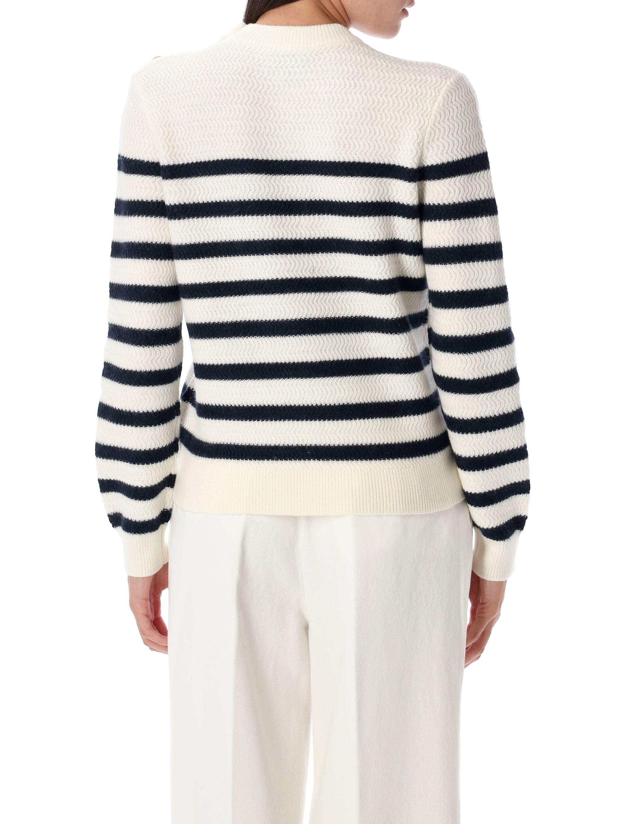 A.P.C. Striped Knitted Pullover for Women