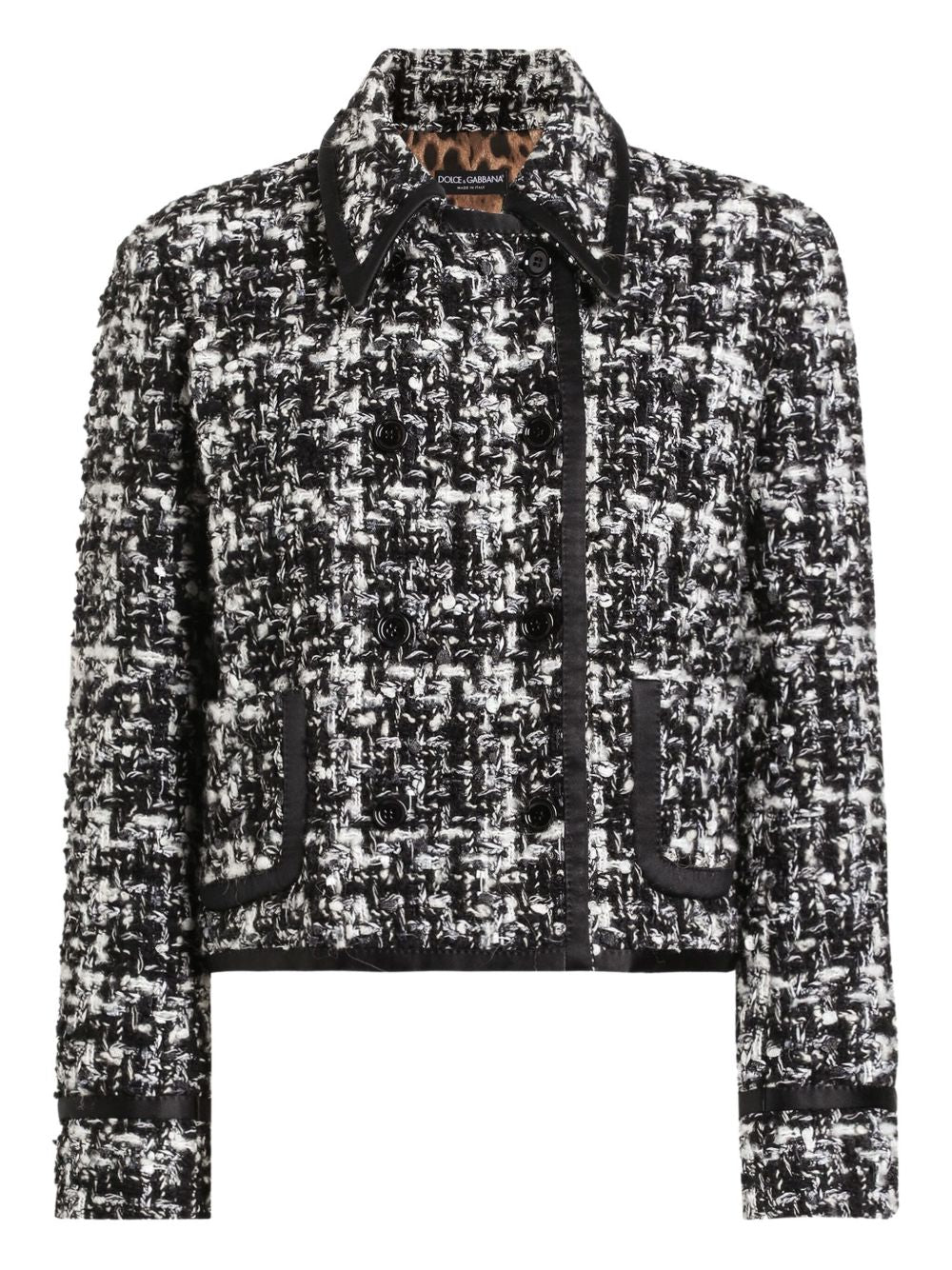 DOLCE & GABBANA Wool Blend Tweed Jacket