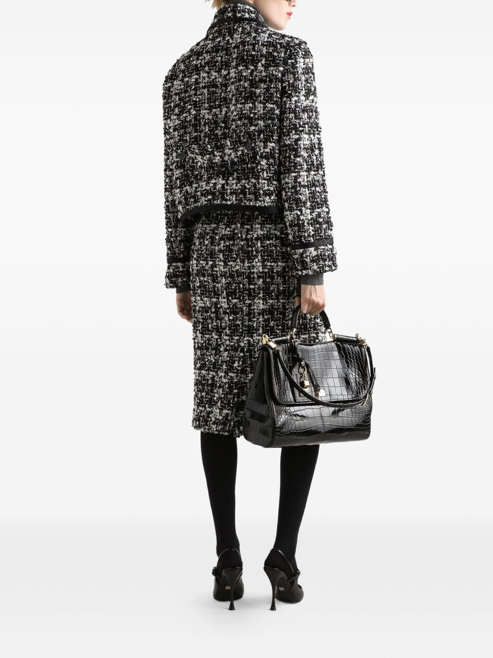 DOLCE & GABBANA Wool Blend Tweed Jacket
