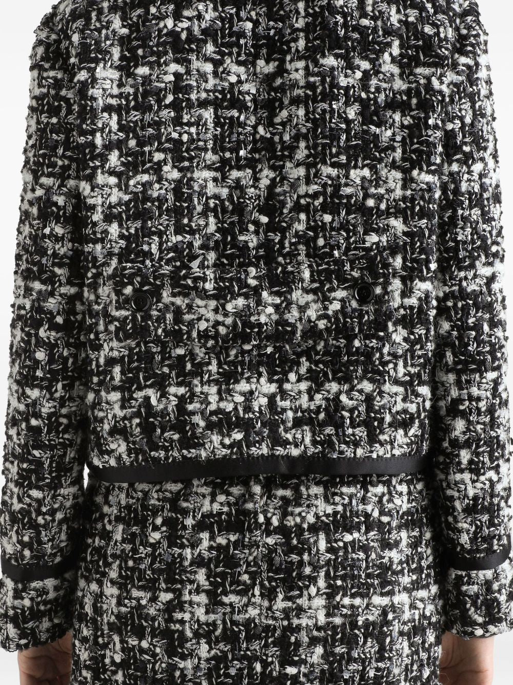 DOLCE & GABBANA Wool Blend Tweed Jacket