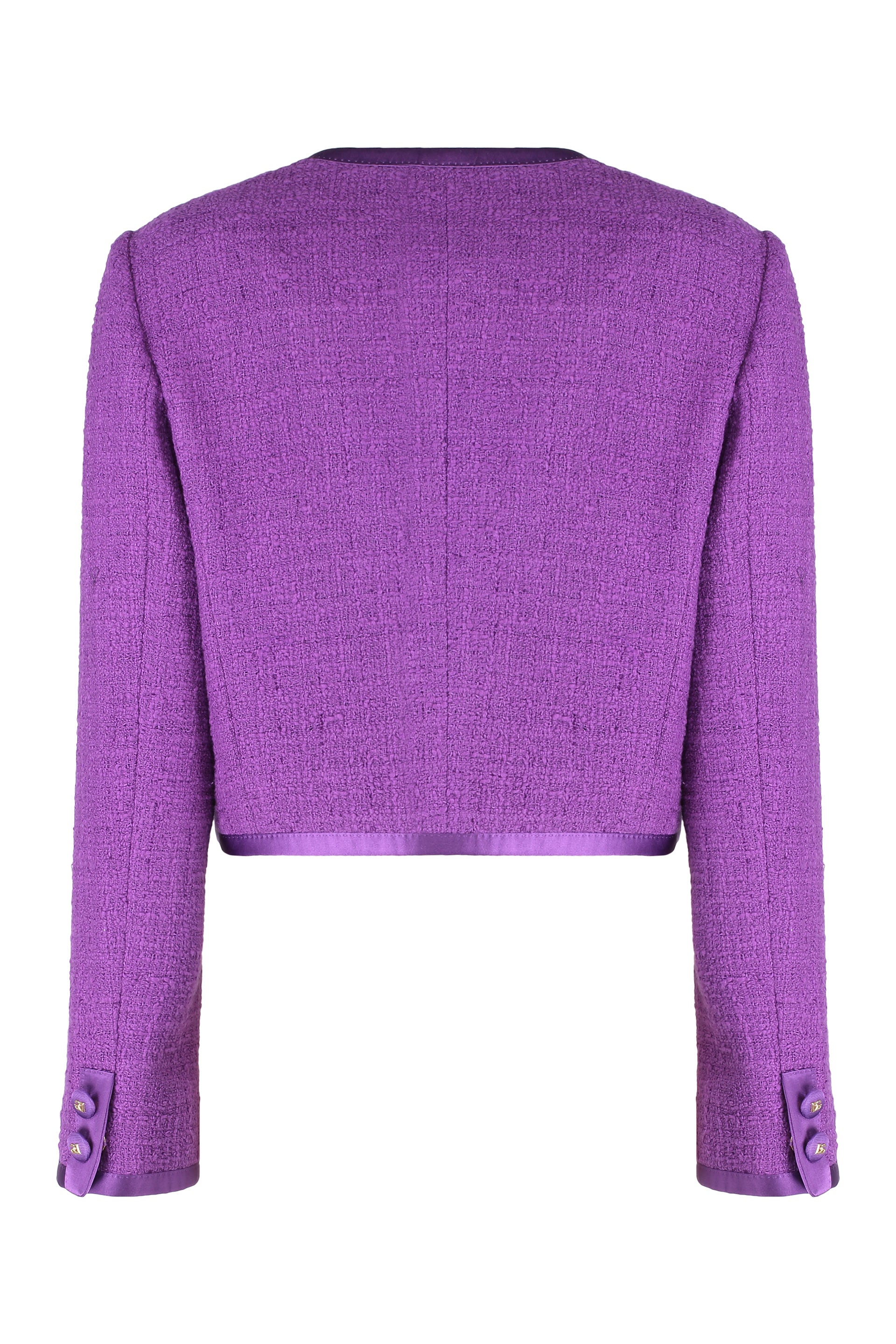 DOLCE & GABBANA Chic Tweed Jacket with Pockets for Women