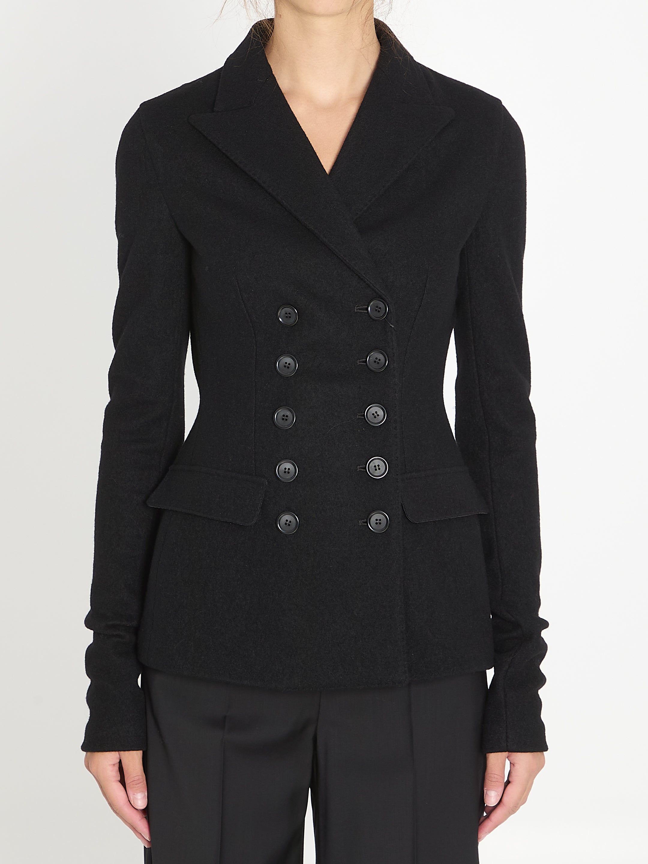 DOLCE & GABBANA Wool Blazer Jacket for Women - FW25 Collection