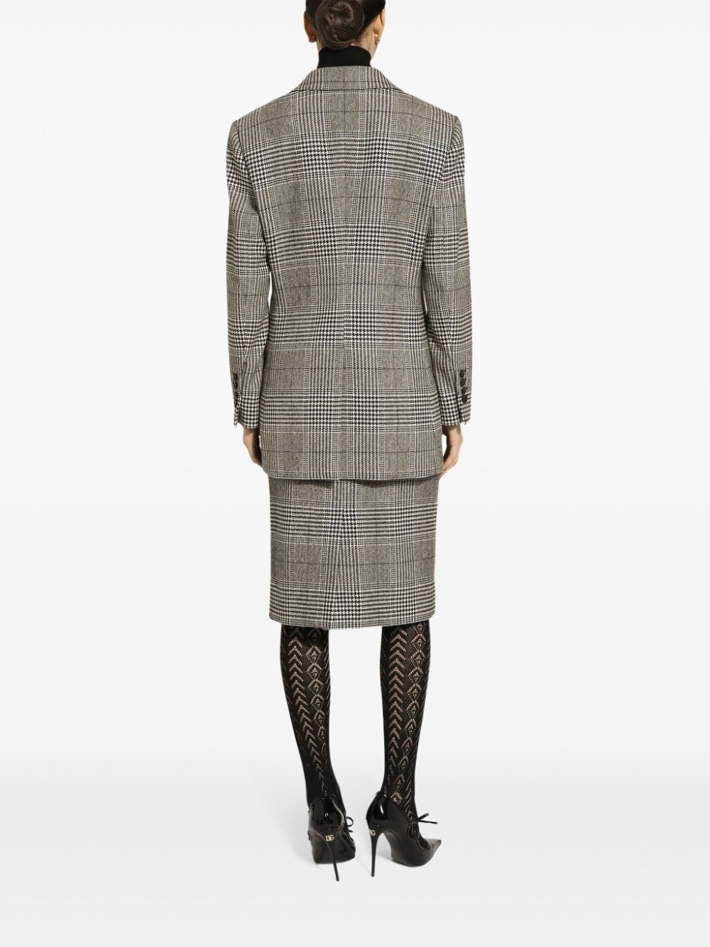 DOLCE & GABBANA Glen Plaid Blazer - Women's Outerwear