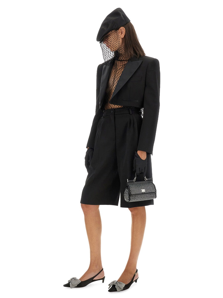 DOLCE & GABBANA Regular Fit Wool Gabardine Tuxedo Size 42