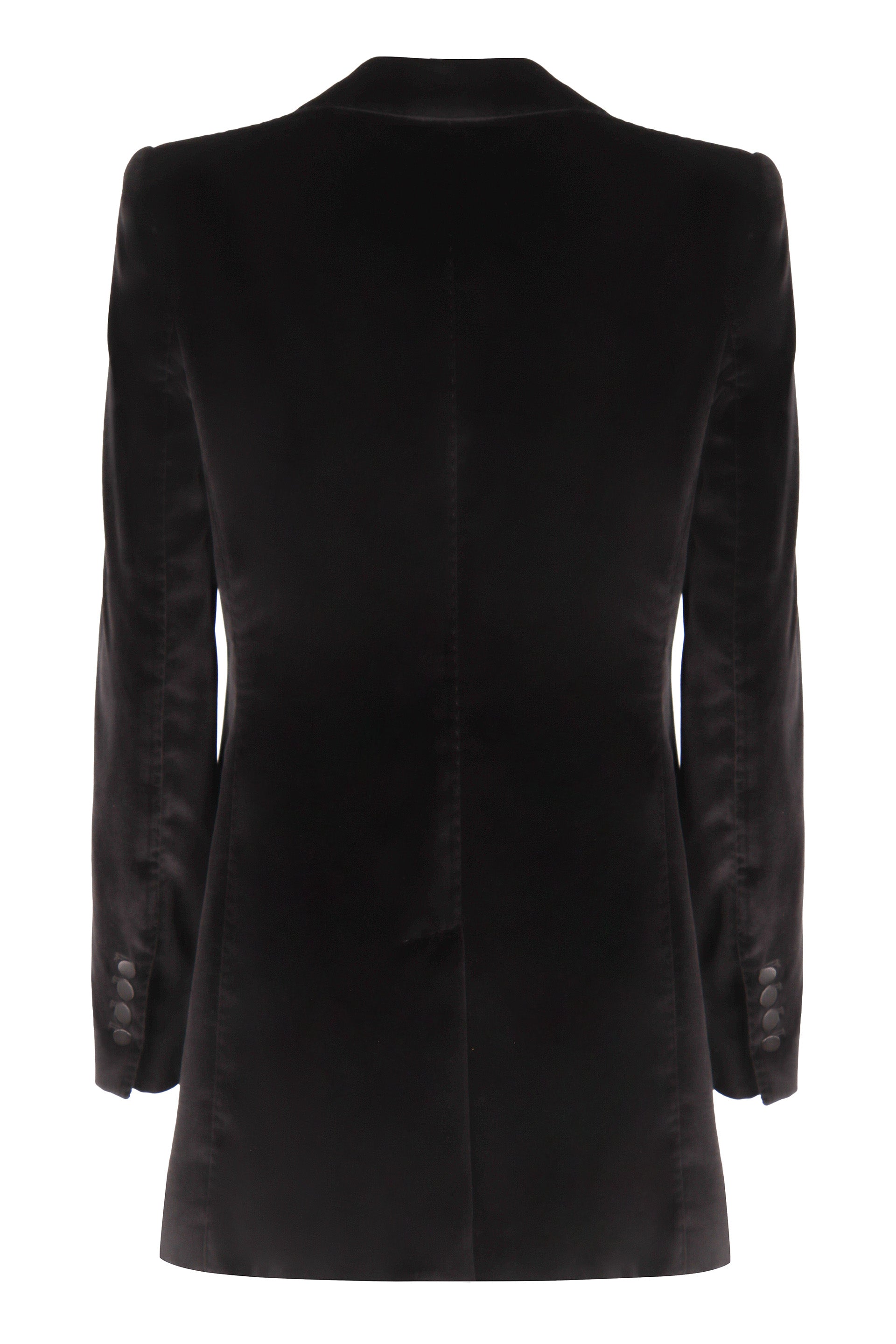 DOLCE & GABBANA Velvet Tuxedo Jacket with Silk Details