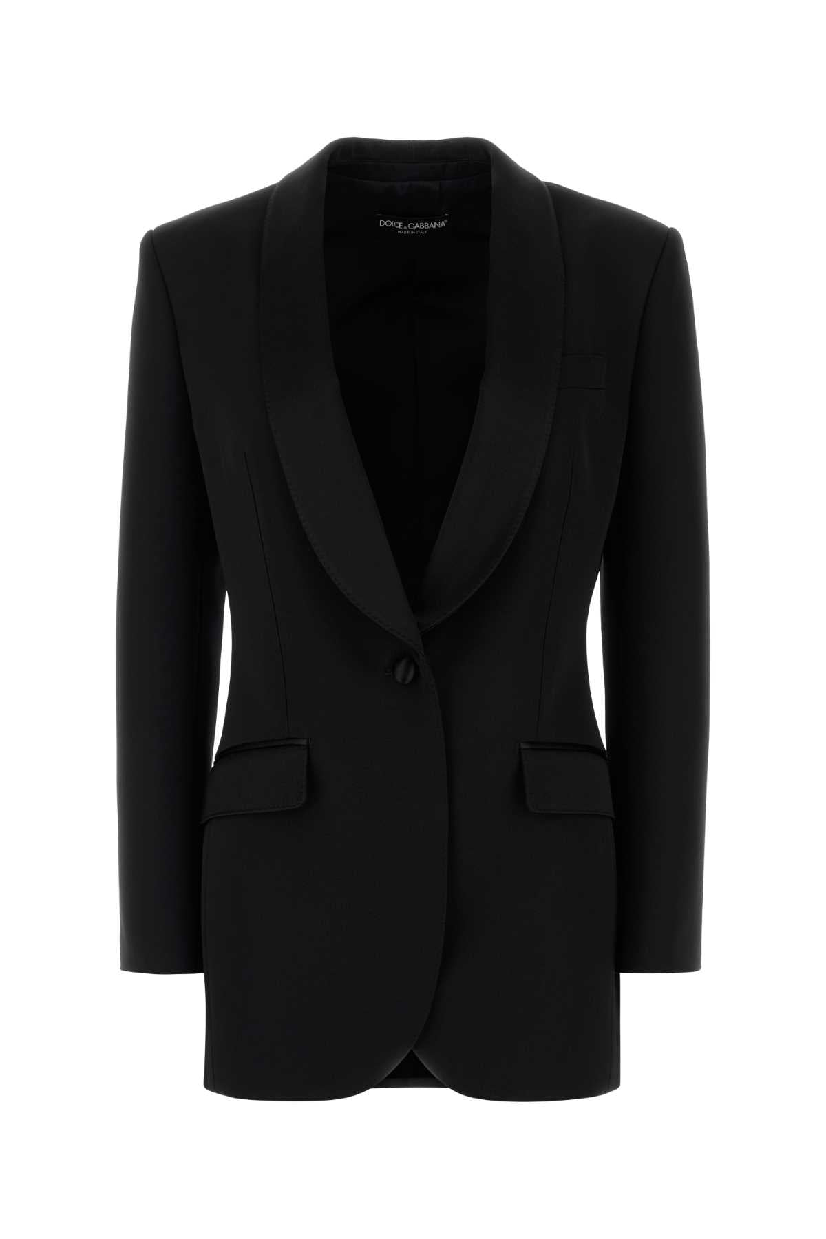 DOLCE & GABBANA Stretch Wool Blend Blazer