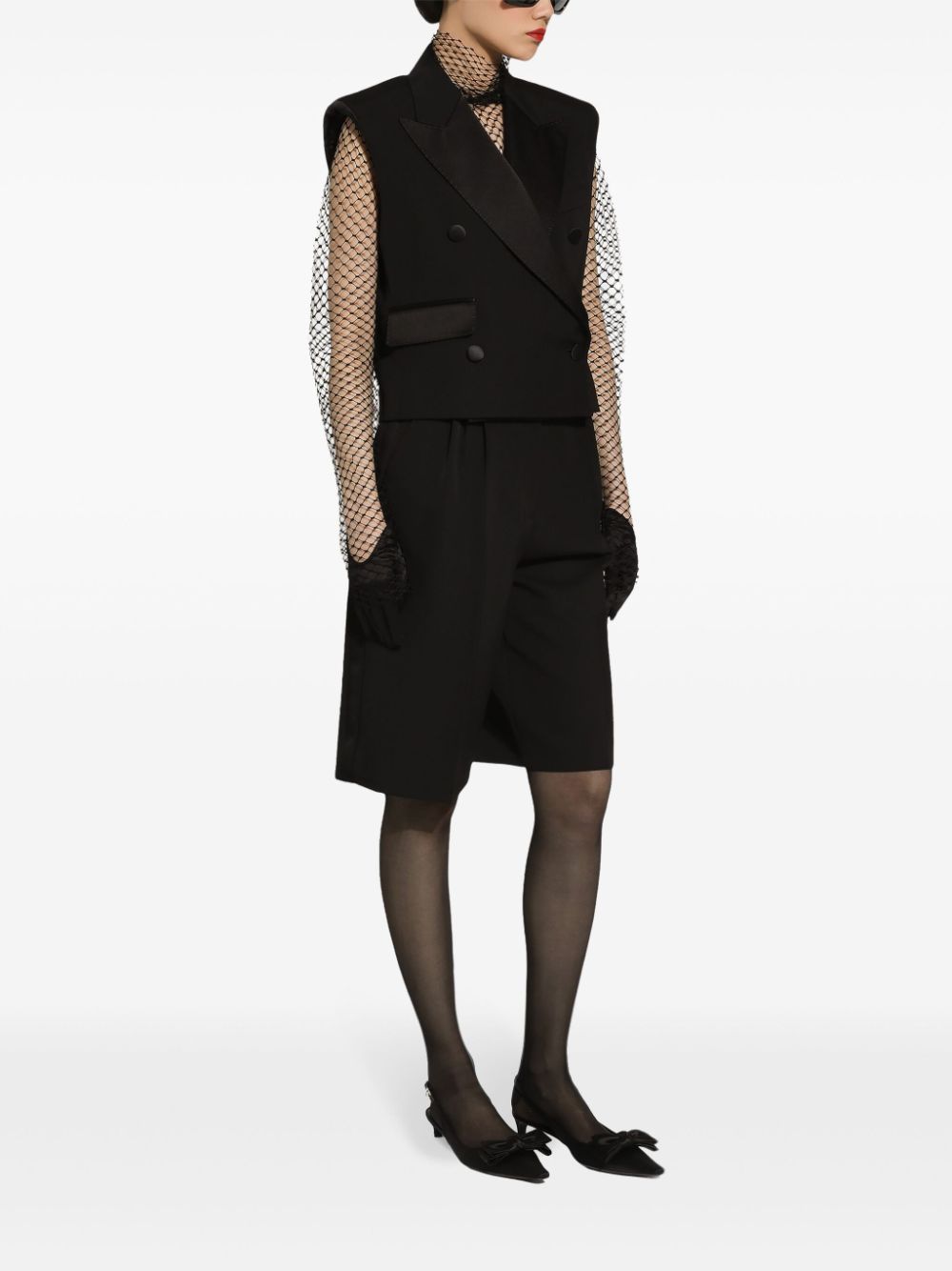 DOLCE & GABBANA Double Breasted Sleeveless Jacket - Regular Fit