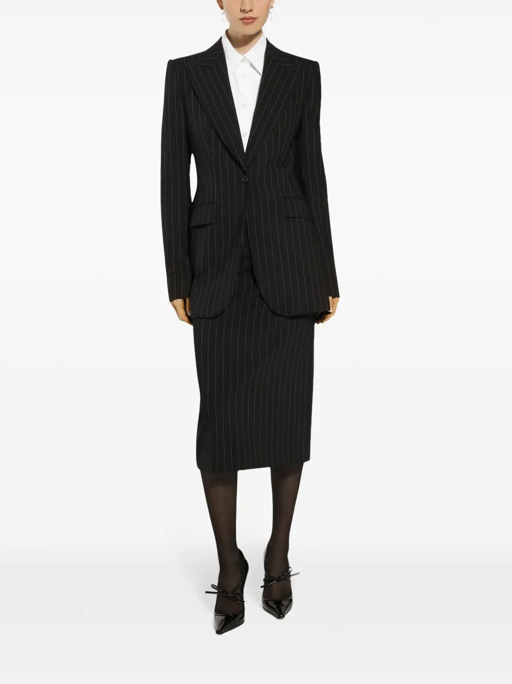 DOLCE & GABBANA Women's Rigato Jacket for Fall/Winter 2024