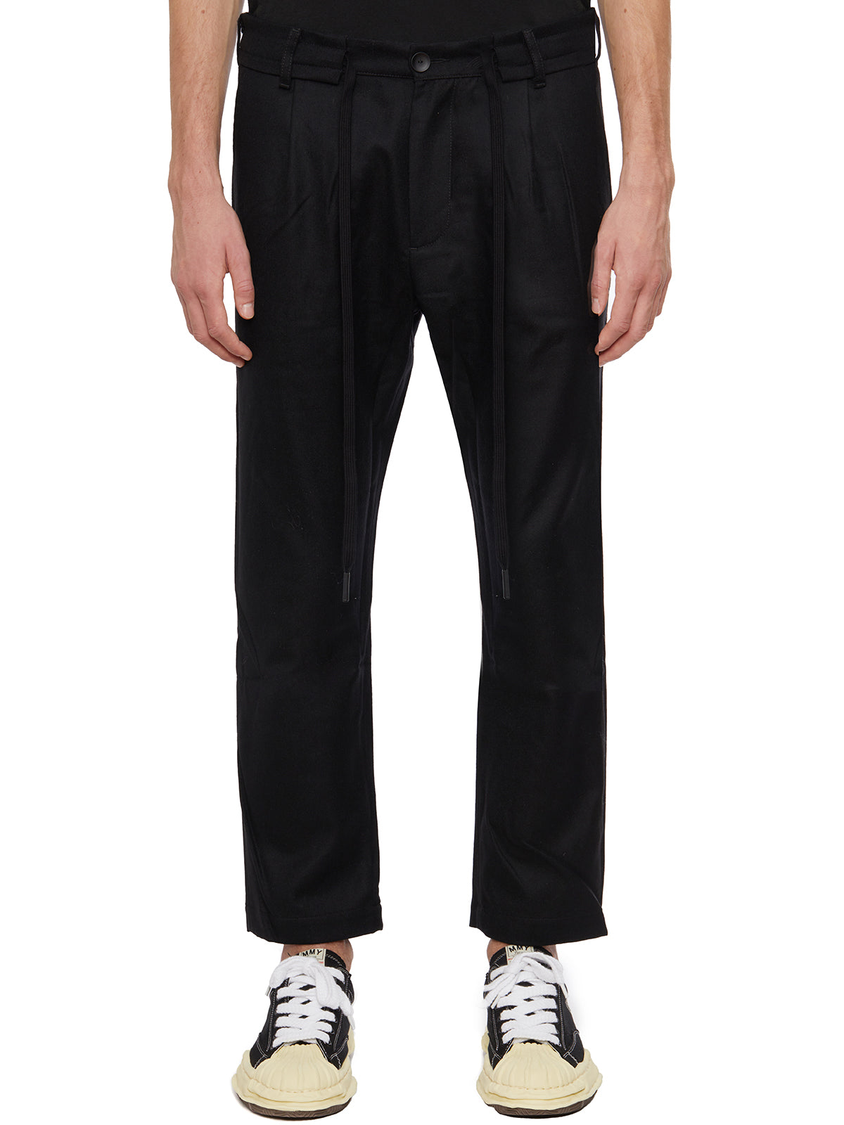 ANDREA YA'AQOV Men's Wool Mini Cropped Trousers