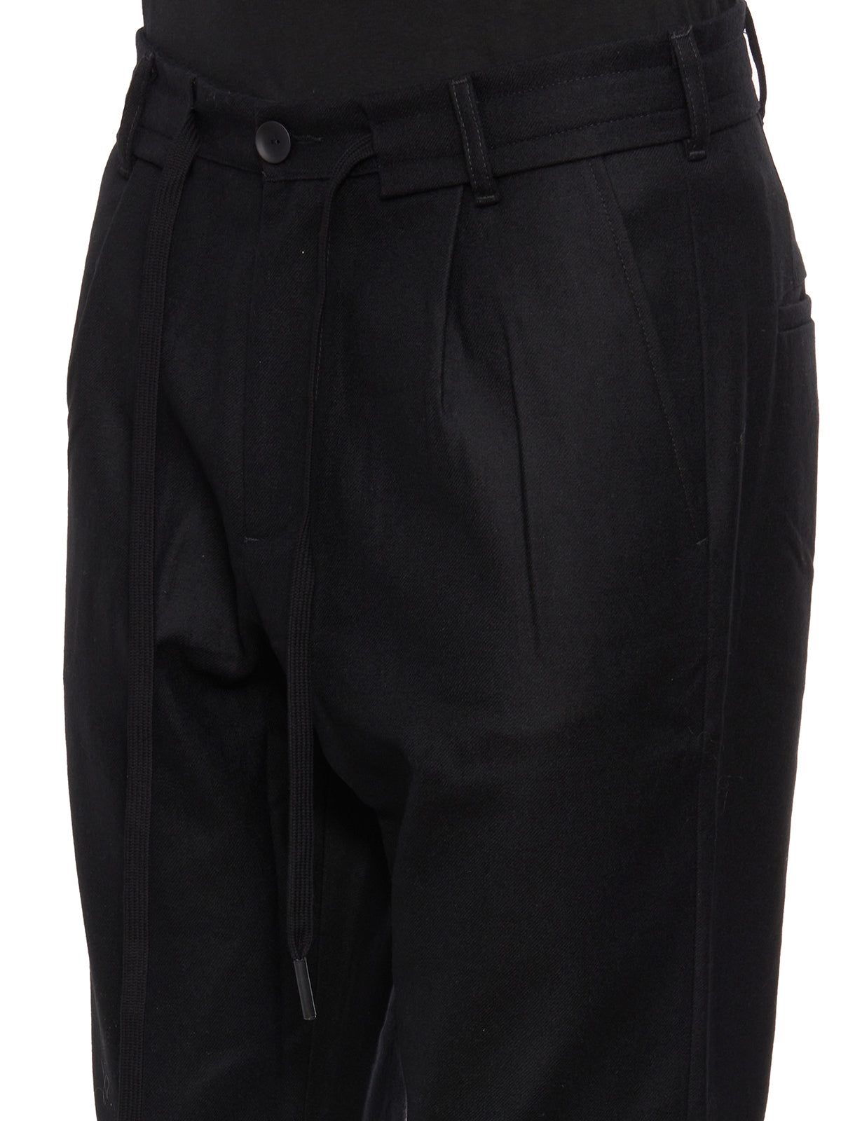 ANDREA YA'AQOV Men's Wool Mini Cropped Trousers