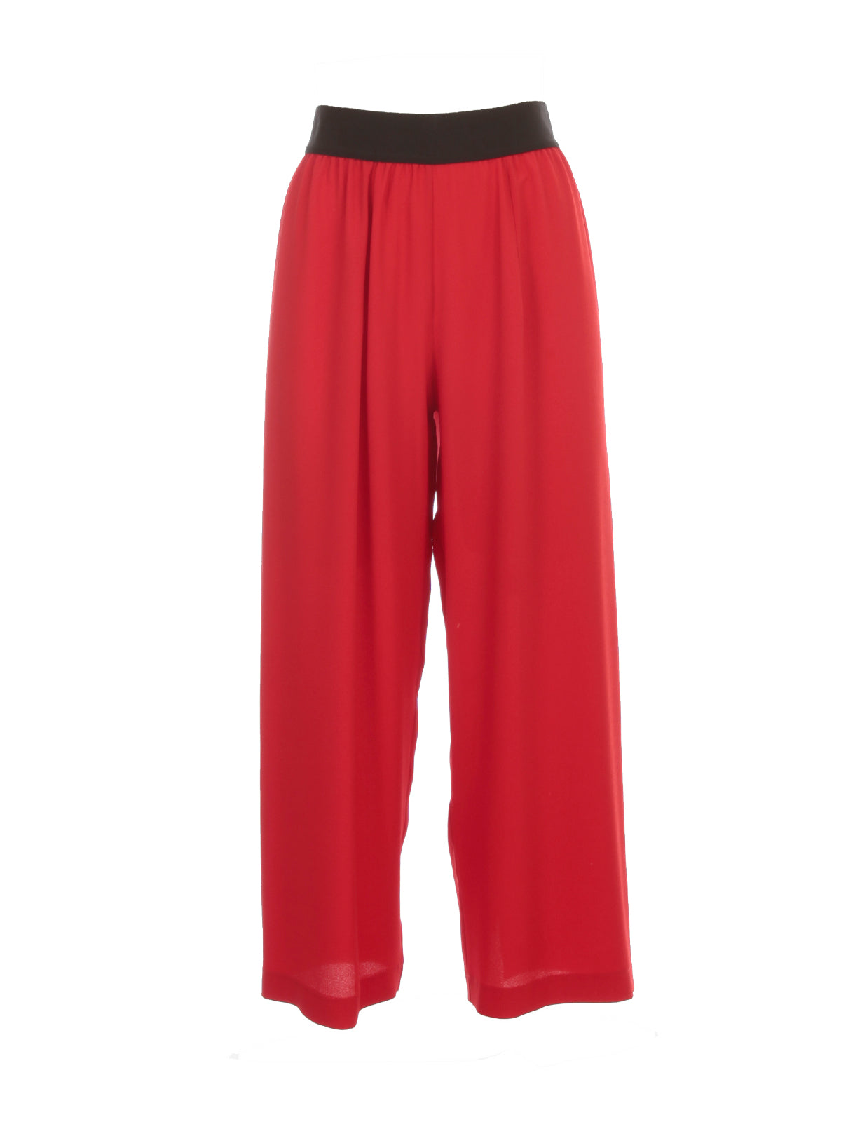 MARIA CALDERARA Wide Leg Crepe Pants for Women