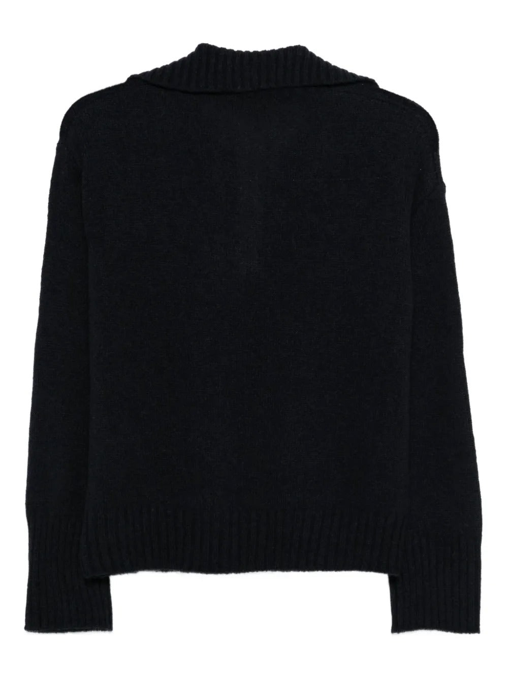 ROBERTO COLLINA V-Neck Wool Polo Sweater for Women
