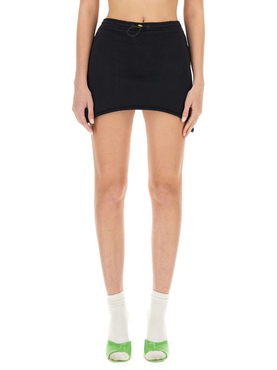 BARROW Slim Fit Cotton Mini Skirt - Size S