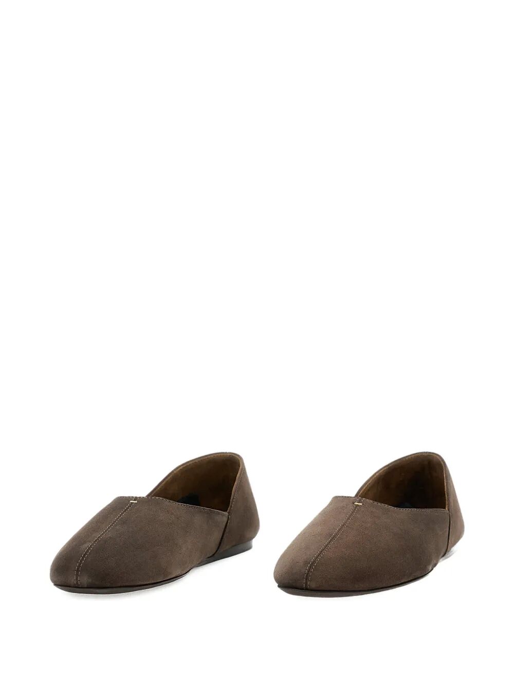 KHAITE Women’s Suede Slip-On Flat Shoes