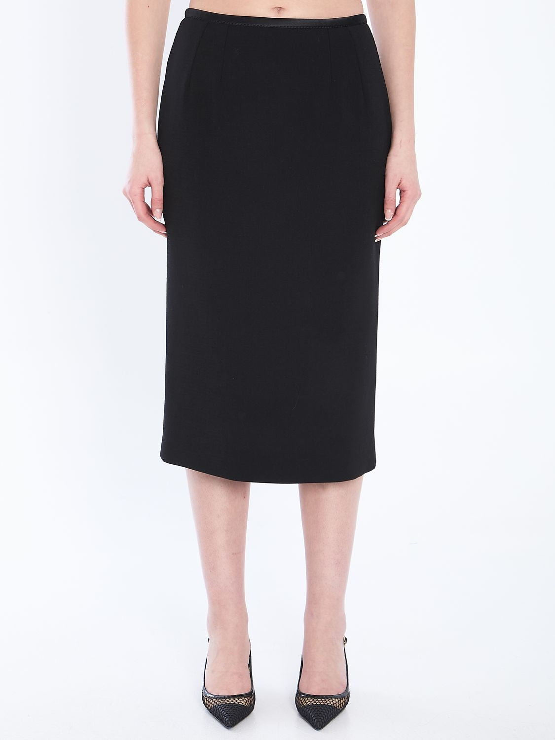 DOLCE & GABBANA Chic Pencil Longuette Skirt