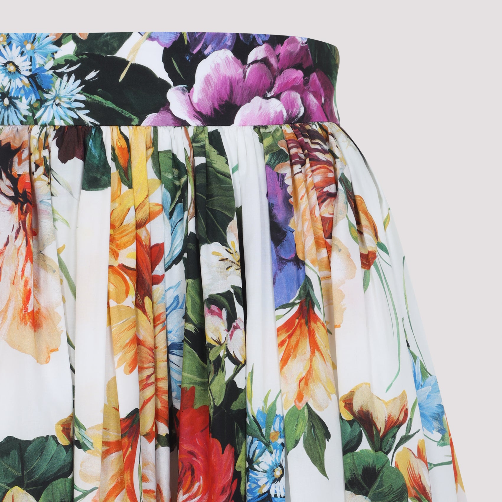 DOLCE & GABBANA Multicolour Cotton Skirt - FW25 Collection