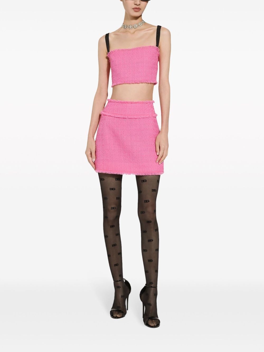 DOLCE & GABBANA High-Waist A-Line Mini Skirt