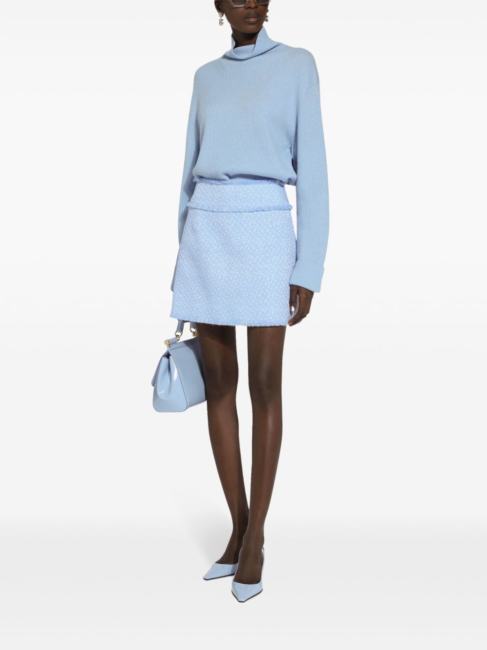 DOLCE & GABBANA Chic Tweed Mini Skirt